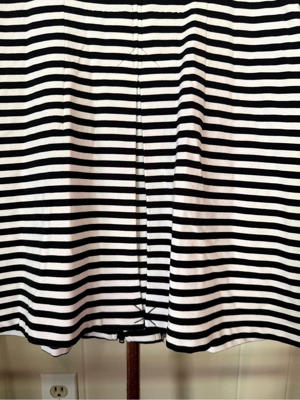 Cabi Byline Jacket #5851 Black White Striped Collar Zip Front Spring 21 - Medium - Picture 9 of 9